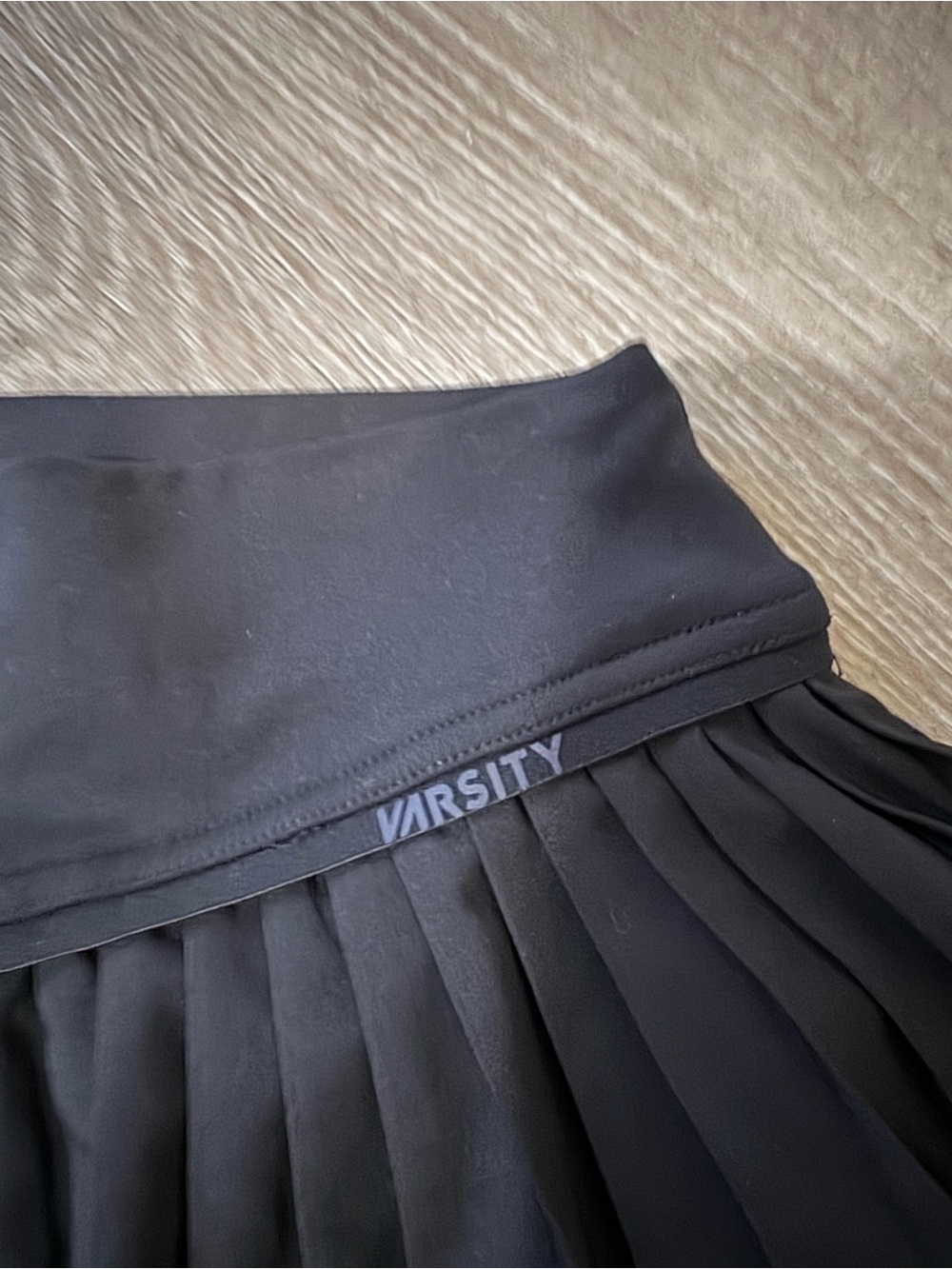 Varsity Black Pleated Athletic Tennis Skort with Built-In Shorts Women’s M - Picture 3 of 10